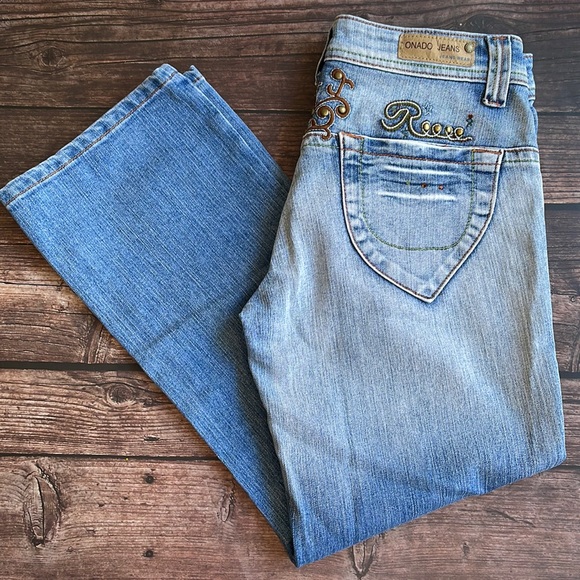 Onado | Jeans | Onado Classic Cut Denim Jeans With Studs And Embroidery |  Poshmark